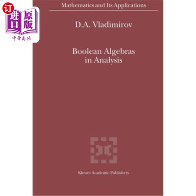 海外直订Boolean Algebras in Analysis 分析中的布尔代数