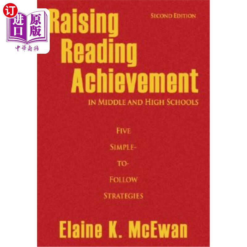 海外直订Raising Reading Achievement in Middle and High Schools: Five Simple-to-Follow St 提高高中生阅读成绩:五种简单易