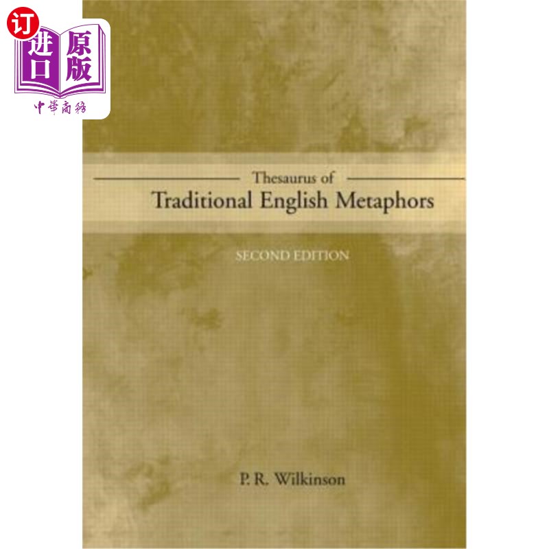 海外直订Thesaurus of Traditional English Metaphors 传统英语隐喻同义词典