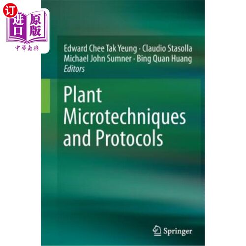 海外直订Plant Microtechniques and Protocols 植物微技术和协议