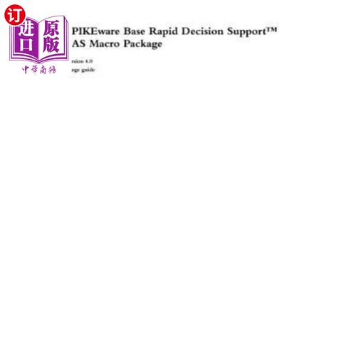海外直订Rapid Decision Support Usage Guide 快速决策支持使用指南