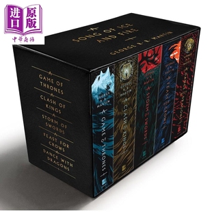 预售 Game Boxed Thrones 游戏 纷争等 英文原版 中商原版 权力 列王 Book Set 冰与火之歌五册套装 乔治RR马丁