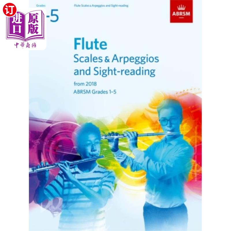 海外直订Flute Scales & Arpeggios and Sight-Reading, ABRS... 长笛音阶、琶音和视奏，英国皇家音乐协会1-5级