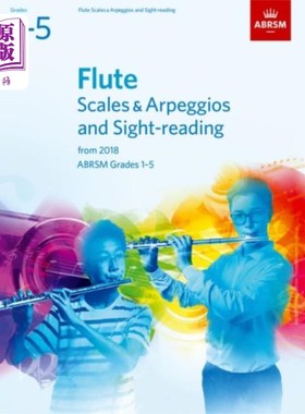 海外直订Flute Scales & Arpeggios and Sight-Reading, ABRS... 长笛音阶、琶音和视奏，英国皇家音乐协会1-5级