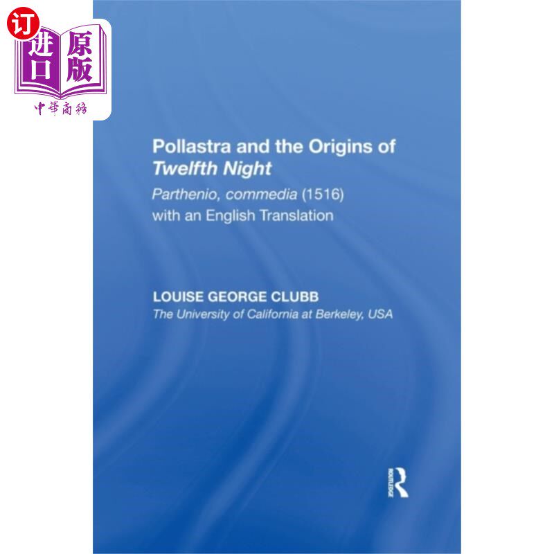 海外直订Pollastra and the Origins of Twelfth Night 波拉斯特拉和第十二夜的起源