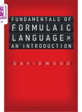 海外直订Fundamentals of Formulaic Language: An Introduction 《公式化语言基础:导论》