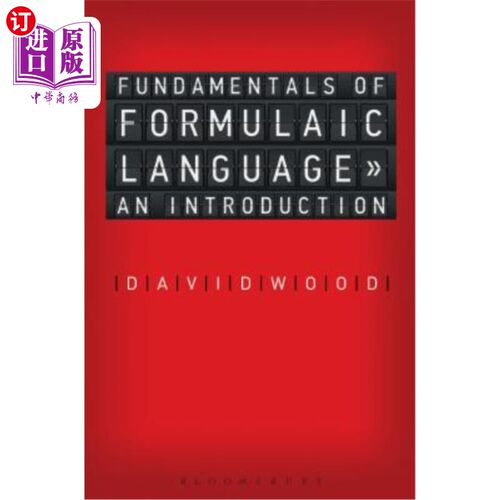 海外直订Fundamentals of Formulaic Language: An Introduction 《公式化语言基础:导论》