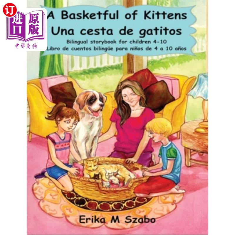 海外直订A Basketful of Kittens - Una cesta de gatitos 一篮子小猫-一篮子小猫