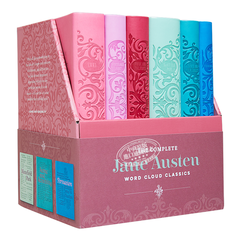 简 奥斯汀作品6本盒装 Word Cloud Classics Jane Austen Boxed Set 英文原版 Jane Austen【中商原版】