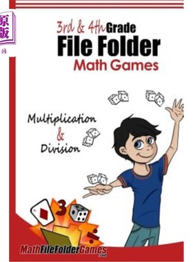 海外直订3rd & 4th Grade File Folder Math Games - Multiplication & Division Games 三年级和四年级文件夹数学游戏-乘法