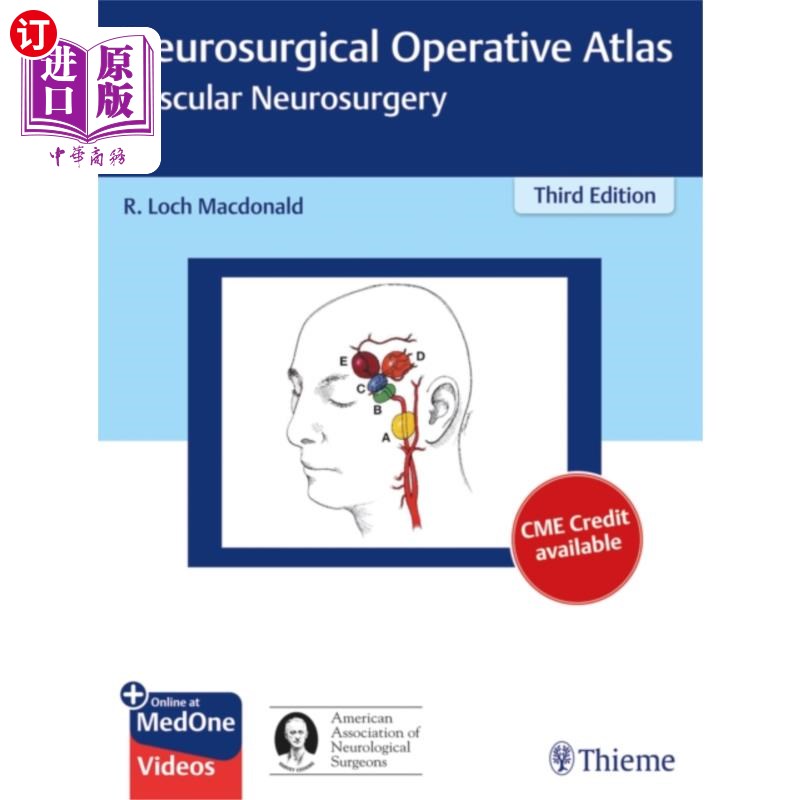 海外直订医药图书Neurosurgical Operative Atlas: Vascular Neurosur... 神经外科手术图谱:血管神经外科