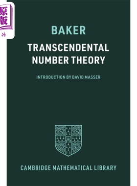 预售 剑桥数学图书馆系列 超越数理论 Transcendental Number Theory 英文原版 Alan Baker 代数方程【中商原版】