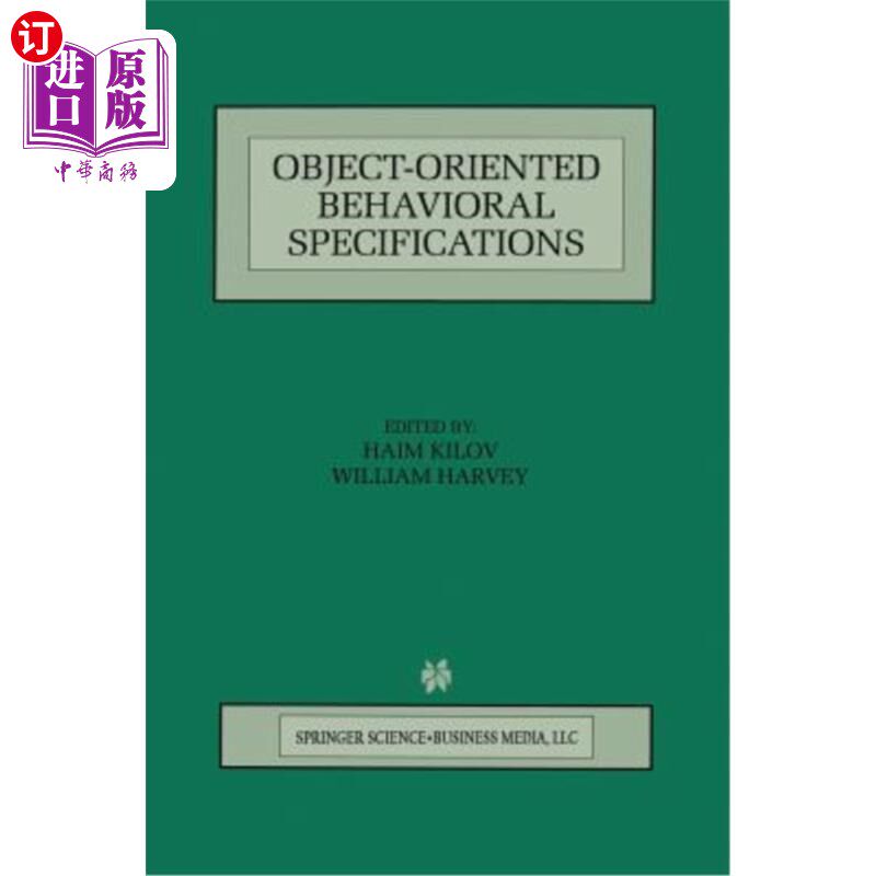 海外直订Object-Oriented Behavioral Specifications 面向对象的行为规范