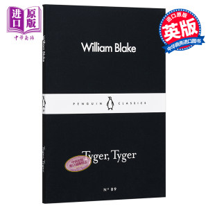 现货 LBS 89 Tyger Tyger英文原版小黑书 89威廉布莱克老虎老虎经典名著 William Blake【中商原版】