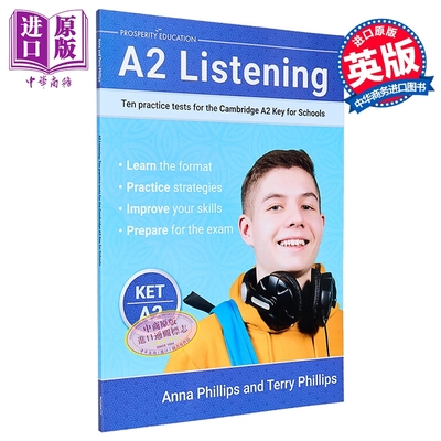 2025新版 听力提升 剑桥KET考试 A2等级10套模拟测试练习 含答案 A2 Listening Cambridge A2 Key for Schools【中商原版】