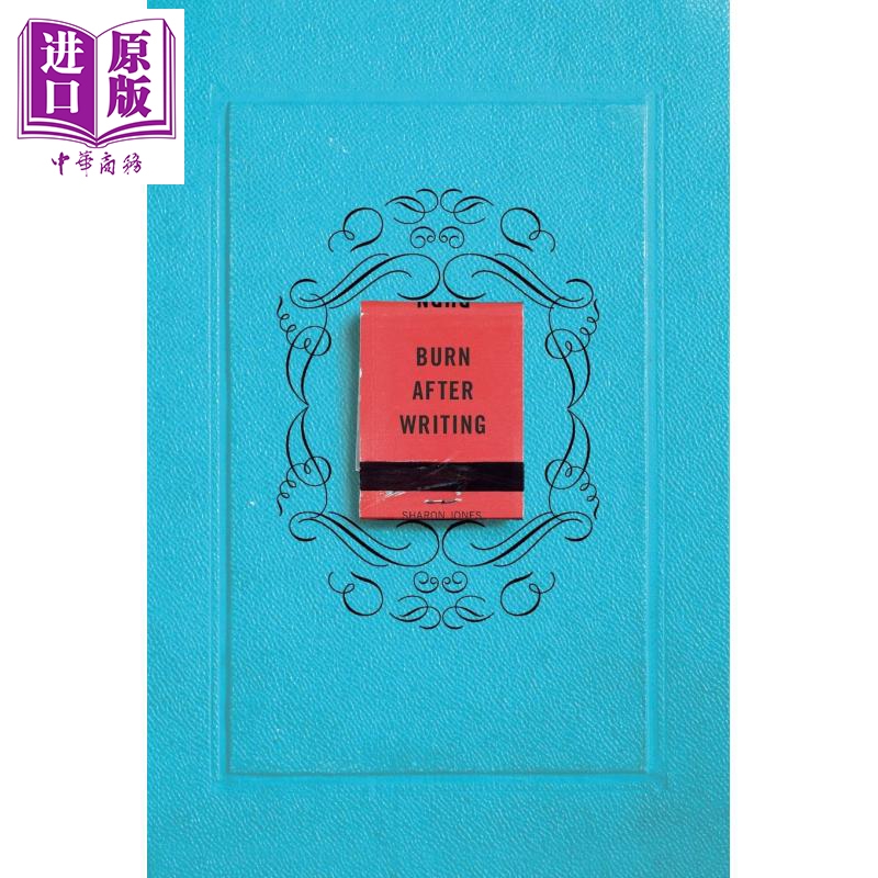 现货 写后即焚 蓝色版 Burn After Writing 英文原版 Sharon Jones 【中商原版】