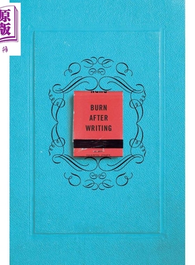 现货 写后即焚 蓝色版 Burn After Writing 英文原版 Sharon Jones 【中商原版】