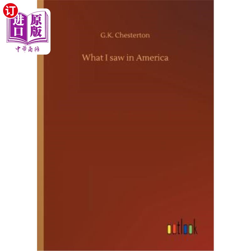 海外直订What I Saw in America 我在美国看到的