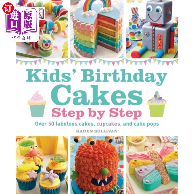 海外直订Kids' Birthday Cakes 儿童生日蛋糕