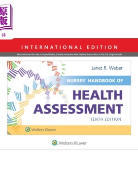 现货 护士健康评估手册 国际版 第10版 Nurses Handbook of Health Assessment 英文原版 Janet R Weber【中商原版】