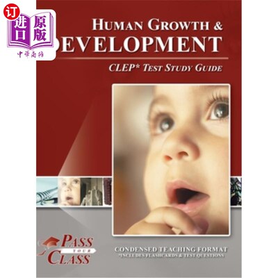 海外直订Human Growth and Development CLEP Test Study Guide 人类生长发育CLEP测试学习指南