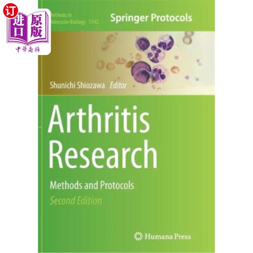 海外直订Arthritis Research: Methods and Protocols 关节炎研究：方法和协议
