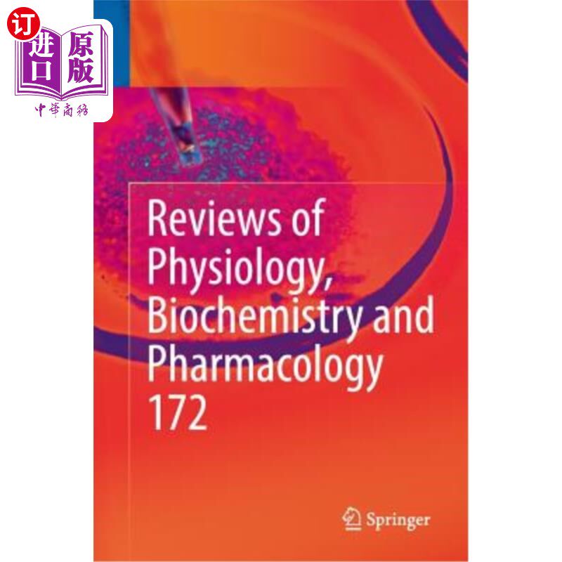 海外直订医药图书Reviews of Physiology, Biochemistry and Pharmacology, Vol. 172 生理学、生物化学和药理学评论，第172卷