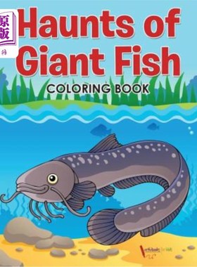 海外直订Haunts of Giant Fish Coloring Book 巨鱼出没之处涂色书