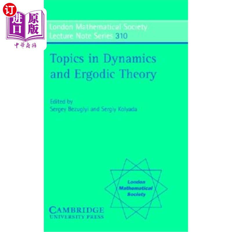 海外直订Topics in Dynamics and Ergodic Theory 动力学和遍历理论主题