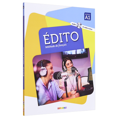 青少儿法语教材 Edito A1 学生用书 法文原版 Edito niveau A1 2016 LIVRE livre num Cecile Pinson【中商原版】