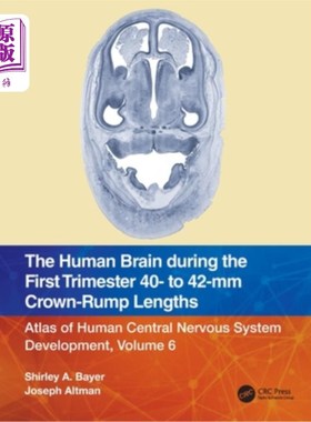 海外直订医药图书The Human Brain During the First Trimester 40- To 42-MM Crown-Rump Lengths: Atla 人类大脑在头三个月