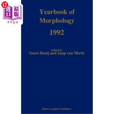 海外直订Yearbook of Morphology 1992 《形态学年鉴》1992