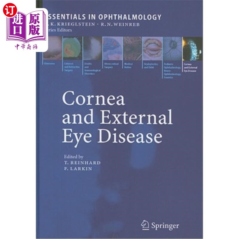 海外直订医药图书Cornea and External Eye Disease: Corneal Allotransplantation, Allergic Disease a 角膜与外眼病:角膜