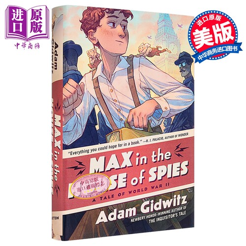 间谍之屋的马克斯 二战传奇 童谍行动1 Max in the House of Spies A Tale of World War II 英文原版Adam Gidwitz【中商原版