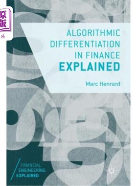 海外直订Algorithmic Differentiation in Finance Explained 金融学中的算法微分