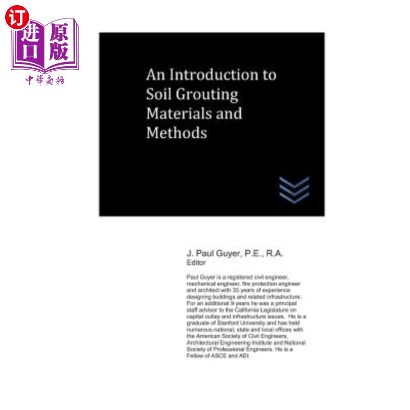 海外直订An Introduction to Soil Grouting Materials and Methods