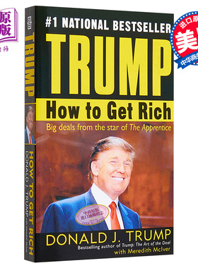 特朗普 如何致富 英文原版 Trump How to Get Rich 特朗普自传英文版 特朗普传记 川普 特朗普书籍 可搭 特朗普交易的艺术