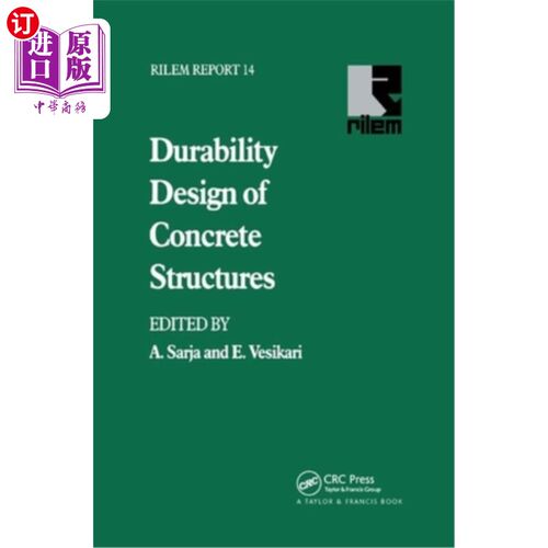 海外直订Durability Design of Concrete Structures 混凝土结构耐久性设计
