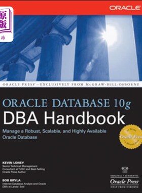 海外直订Oracle Database 10g DBA Handbook Oracle Database 10g DBA手册