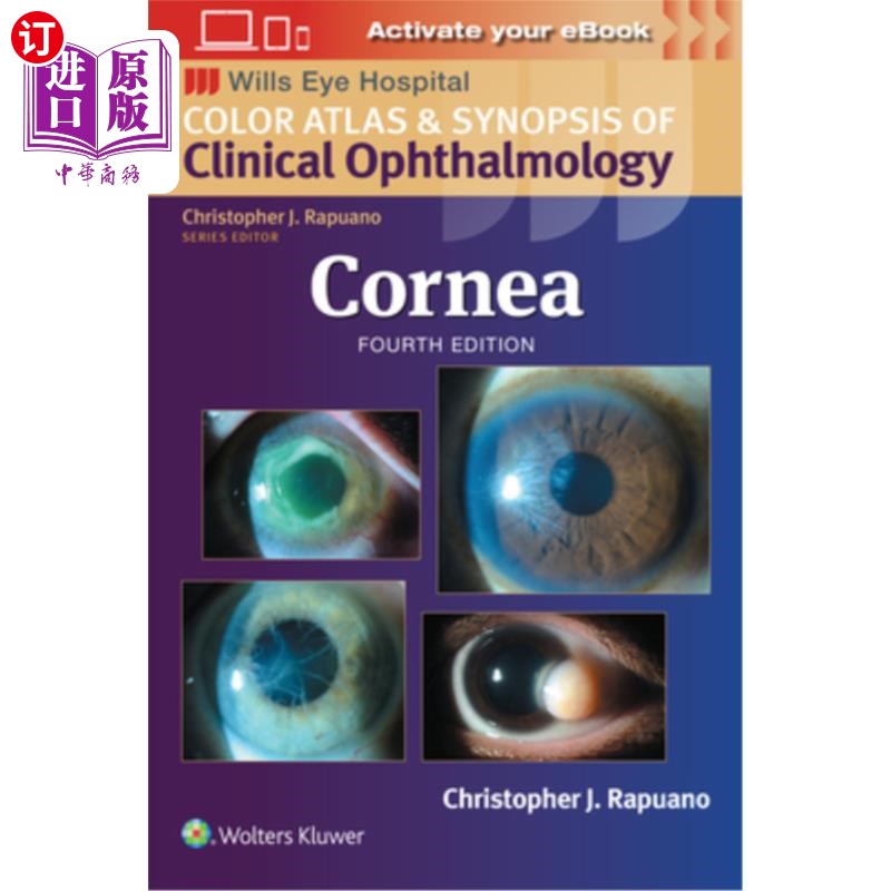 海外直订医药图书Cornea: Print + eBook with Multimedia 角膜：打印+电子书与多媒体