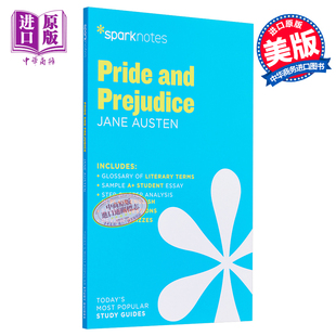 and 中商原版 文学著作 Prejudice Austen 英文原版 Jane 文学导读系列：傲慢与偏见 SparkNotes 解读经典 Pride