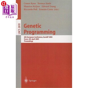 European 第六届欧 遗传规划 Programming 6th April Eurogp Conference 海外直订医药图书Genetic 2003 Essex