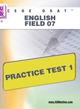 海外直订Ceoe Osat English Field 07 Practice Test 1 CEOE OSAT英语场07实践测试1