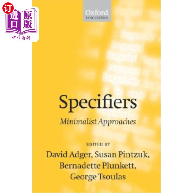 海外直订Specifiers: Minimalist Approaches 规范：极简方法