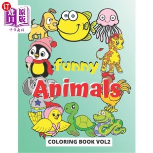 which Coloring book coloring 海外直订Funny books conta Book series 动物着色书：从一个系 有趣 from Animals