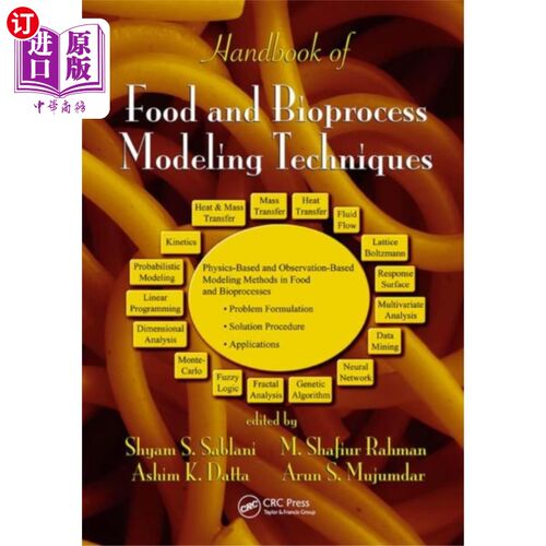 海外直订Handbook of Food and Bioprocess Modeling Techniq... 食品和生物过程建模技术手册
