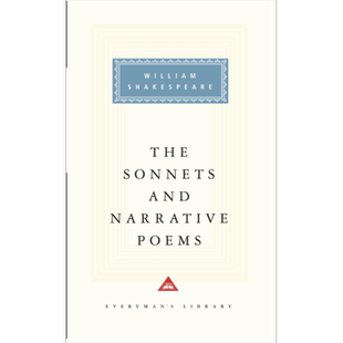预售 十四行诗与叙事诗 莎士比亚 英文原版 Everyman s Library The Sonnets and Narrative Poems Shakespeare【中商原版】