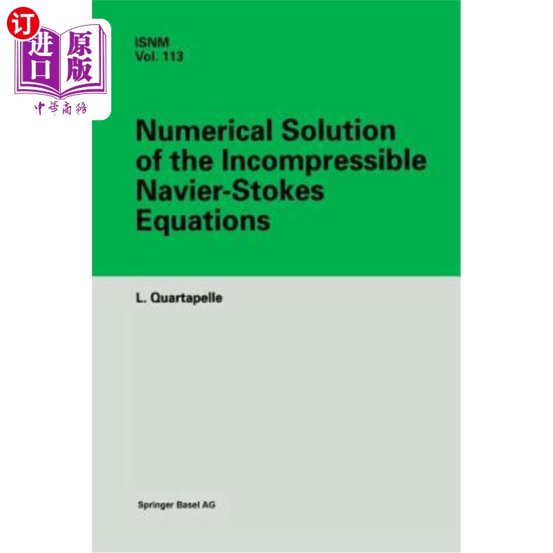 海外直订Numerical Solution of the Incompressible Navier-Stokes Equations不可压缩Navier-Stokes方程的数值解-封面