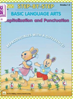 海外直订Step-By-Step Basic Language Arts: Capitalization and Punctuation Grades 1-2 循序渐进的基本语言艺术：1-2年级