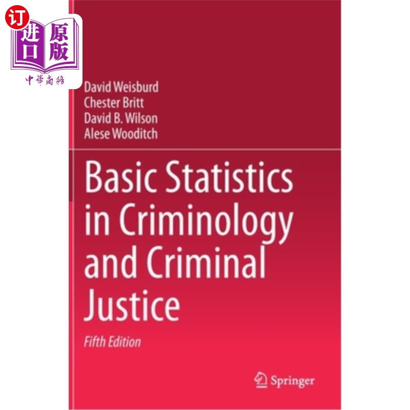 海外直订Basic Statistics in Criminology and Criminal Justice “犯罪学与刑事司法基础统计学”